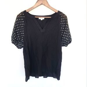 Blu Pepper Black White Blouse Size Large